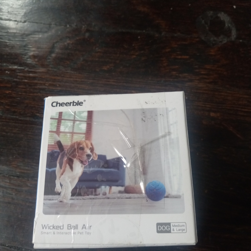 New Material】Cheerble Smart Interactive Dog Toy, Wicked Ball AIR, Blue